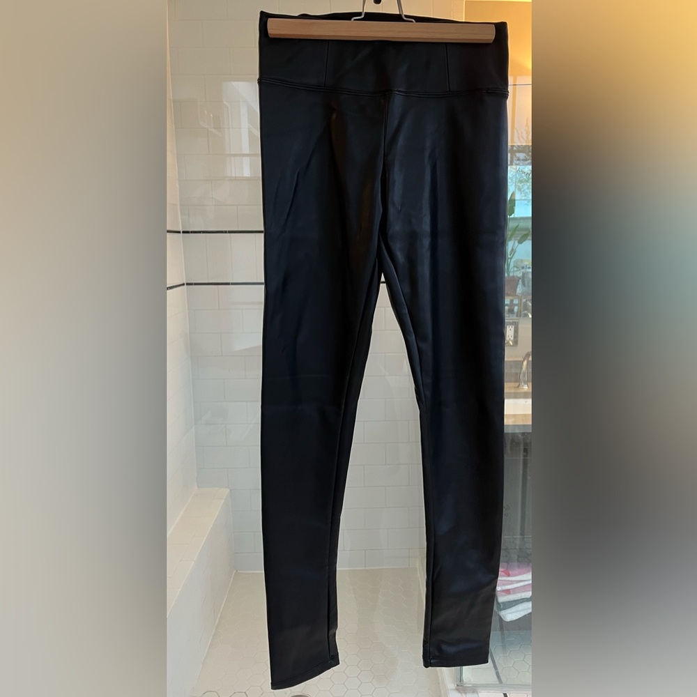 Faux leather leggings